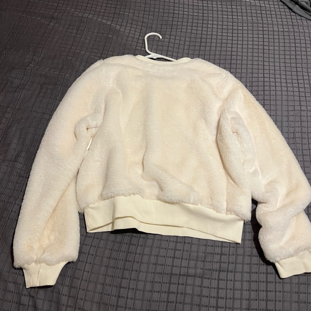 Iris Soft Cream Crew Neck Sweater